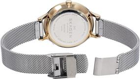 img 3 attached to ⌚ Timeless Elegance: Skagen Women's Anita Stainless Steel Mesh Dress Quartz Watch