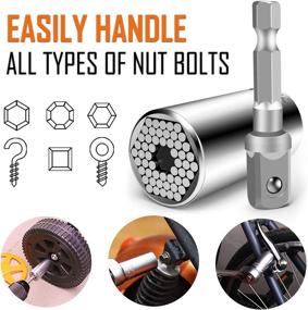 img 1 attached to Top-choice BIIB Gifts: Universal Socket Tools for Men, Cool Gadgets for Dad, 🎁 Tools Christmas Gifts for Him – Husband, Boyfriend, Grandpa. Unique Stocking Stuffers for Men!