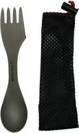 🍴 valtcan titanium 3-in-1 food shovel spork: fork, spoon, and knife utensil логотип