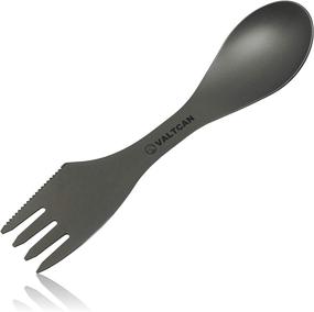 img 3 attached to 🍴 Valtcan Titanium 3-in-1 Food Shovel Spork: Fork, Spoon, and Knife Utensil