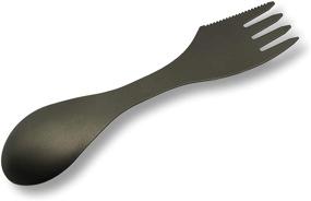 img 1 attached to 🍴 Valtcan Titanium 3-in-1 Food Shovel Spork: Fork, Spoon, and Knife Utensil