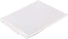 img 2 attached to 🌟 Clear Plastic Drop Cloth 9x12 ft - TopSoon Plastic Tarp for Painting, Waterproof Patio Furniture Cover