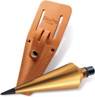brass plumb bob leather sheath measuring & layout tools logo