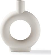 🏺 inglenix white ceramic vases - nordic minimalism style décor for centerpieces, kitchen, office, living room - white modern geometric decorative vases for home decor (ins-e) logo
