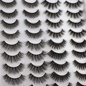 img 1 attached to 💕 JIMIRE False Eyelashes - 4 Styles Pack | Fluffy Volume Faux Mink Lashes - Set of 20 Pairs