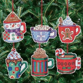 img 1 attached to 🎨 Creative Coca Mug Ornaments: Janlynn Counted Cross Stitch Kit