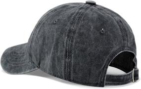 img 3 attached to 👨 Skull-Chef Vintage Denim Dad Hat: Unisex Adjustable Baseball Cap for Cooking Enthusiasts