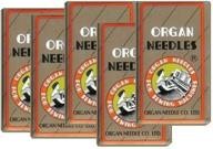 🧵 versatile assortment of 50 home sewing machine needles (organ 15x1 size#9,11,14, 16, 18) - 10pcs per size! logo