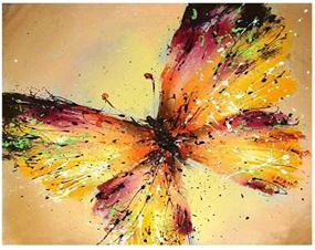 img 4 attached to Colorful Butterfly Painting Kit: Kimily DIY Paint by Numbers for Adults and Kids - Complete Acrylic Paint by Numbers Set for Home Wall, Living Room, and Bedroom Decoration