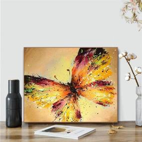 img 3 attached to Colorful Butterfly Painting Kit: Kimily DIY Paint by Numbers for Adults and Kids - Complete Acrylic Paint by Numbers Set for Home Wall, Living Room, and Bedroom Decoration