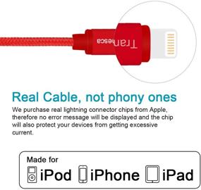 img 2 attached to 🔌 Red Tranesca Dual USB Wall Charger with 6ft Charging Cable