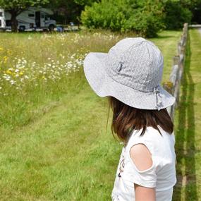 img 1 attached to 👒 Adjustable Toddler Sun Hat with UV Protection for Baby and Kids - JAN &amp; JUL GRO-with-Me, Made with Cotton