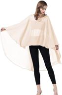 delicate chiffon wedding bridal capelet: elegant evening women's accessories logo