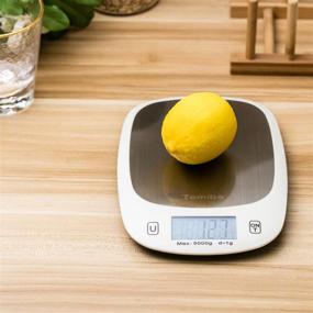 img 3 attached to 🍳 Ultra Slim TOMIBA Digital Touch Kitchen Scale: 11 lb Food Scale with Easy-to-Clean Design and Large Display