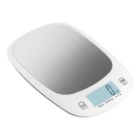 img 1 attached to 🍳 Ultra Slim TOMIBA Digital Touch Kitchen Scale: 11 lb Food Scale with Easy-to-Clean Design and Large Display