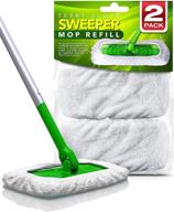 vanduck 2-pack reusable 100% cotton mop pads compatible with swiffer sweeper mops - washable mop pads for wet & dry use (mop not included) logo