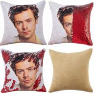 harry sequin pillowcase styles - fun harry gag gift decorative throw pillowcase (red) logo