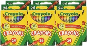 img 1 attached to Карандаши Crayola 24 в упаковке (пачка из 6) - 144 карандаша, мега-набор!