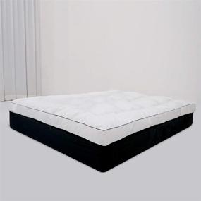 img 3 attached to 🛏️ Enhance Your Comfort with the Minimal Room Extra Soft Mattress Topper, Double-Sided, Cooling and Breathable, White (Small Double)