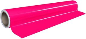 img 1 attached to 🎨 VViViD DECO65 Neon Fluorescent Pink Adhesive Craft Vinyl Roll - 1ft x 5ft