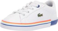 👟 детская обувь lacoste unisex lerond белые для мальчиков: стильная и удобная обувь для детей логотип