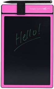 img 4 attached to 🎀 Boogie Board Basics: Reusable Writing Pad with 8.5" LCD Tablet - Instant Erase, Stylus Pen - Pink