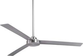 img 4 attached to Minka Aire F624-ABD Roto XL 62-inch 3-Blade Ceiling Fan - Brushed Aluminum Finish with Silver Blades