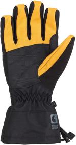 img 2 attached to Перчатки Carhartt Men's Glove черные, ячменные: Надежные мужские аксессуары для перчаток и варежек