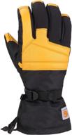 carhartt men's glove black barley: reliable men's gloves & mittens accessories logo