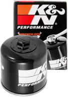 🏍️ k&n motorcycle oil filter kn-177: high performance, premium, synthetic/conventional oils, fits select buell vehicles, black logo