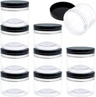 10-pack of sghuo 10-oz clear empty plastic slime storage containers with water-tight lids logo