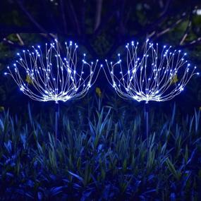 img 4 attached to [2 Pack] Ooklee Solar Garden Lights Seasonal Decor