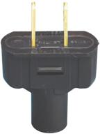 ⚡️ leviton 48643-e non grounding plug - reliable 15 amp, 125 volt, black outlet логотип