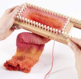 img 2 attached to 18-Inch Authentic 🧶 All-in-One Knitting Board Loom