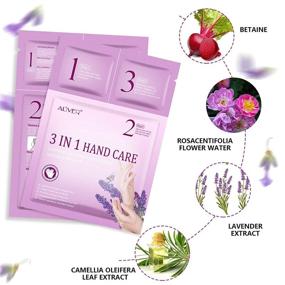 img 1 attached to 👐 Hand Moisturizing Mask - 3 Pairs, 3-in-1 Hand Gloves Spa Treatment, Repair Dry Hands, Infused with Collagen, Vitamins & Natural Plant Extracts, Renew Rough Skin for Men and Women