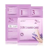 👐 hand moisturizing mask - 3 pairs, 3-in-1 hand gloves spa treatment, repair dry hands, infused with collagen, vitamins & natural plant extracts, renew rough skin for men and women logo