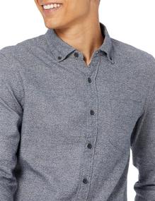 img 2 attached to Men's Clothing: Goodthreads Slim Fit Long Sleeve Brushed Heather