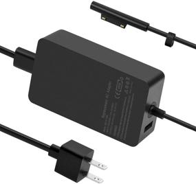 img 4 attached to 🔌 65W Power Supply Charger for Microsoft Surface Pro 3/4/5/6/7/X, Book, Laptop 1/2/3, Laptop Go, Go - 6.2ft Power Cord Included