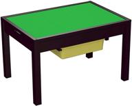 🔲 utex large 2 in 1 kid activity table with storage for older kids - perfect play table for kids, boys, and girls - espresso finish logo