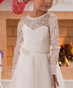 img 2 attached to 👰 Sleeveless Wedding Dresses with Embellished Sleeves - Girls' Clothing for Dresses