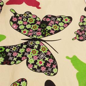 img 2 attached to 🦋 Love Potato Cute Green Butterfly Waist Apron - Stylish Server Apron with 2 Pockets for Girls & Women in Commercial Restaurants