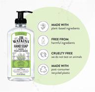 🌿 j.r. watkins aloe & green tea gel hand soap: 2 pack, 11 fl oz, made in usa, cruelty-free liquid hand wash for bathroom or kitchen logo