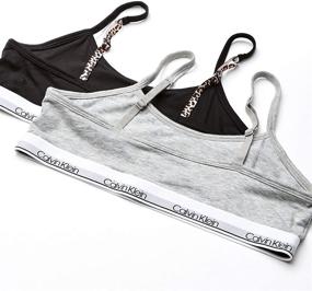 img 3 attached to 👙 Calvin Klein Modern Cotton Bralette for Girls' Active Clothing