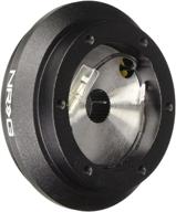 black nrg short hub adapter for 96-00 civic ek - compatible with steering wheels logo