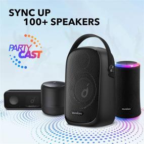 img 1 attached to Unleash the Beats Outdoors with Soundcore Trance Go Bluetooth Speaker - 100+ Sync, Custom EQ, 24H Playtime, Waterproof & App Controllable!