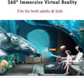 img 3 attached to 🔮 VR Headset/Glasses with Built-in Fans for 3D IMAX Movie/Game, Designed for Samsung Galaxy Note 10 8 S9 S8 Edge + A9s A6s, iPhone 12 Mini 11 Pro XS XR X Max 8 7 SE, and More 4.0-6.33” Cellphones