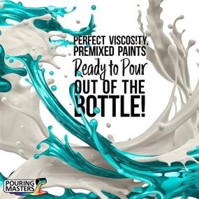 img 3 attached to 🎨 Premium Pouring Masters 36-Color Acrylic Pouring Paint Set - Ready to Pour with Silicone Oil & Gloss Medium - Pre-Mixed High Flow - 2-Ounce & 8-Ounce Bottles - Ideal for Canvas, Wood, Paper, Crafts, Tile