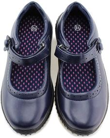 img 4 attached to 👧 Jabasic Girls School Uniform Shoes - Perfect Footwear for Girls’ School Uniforms