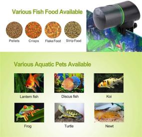 img 2 attached to 🐠 Ycozy Rechargeable Automatic Fish Feeder: USB-Powered, Intelligent Timer, Moisture-Proof Design for Aquarium & Fish Tank - Navi-EVS
