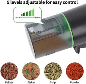 img 1 attached to 🐠 Ycozy Rechargeable Automatic Fish Feeder: USB-Powered, Intelligent Timer, Moisture-Proof Design for Aquarium & Fish Tank - Navi-EVS